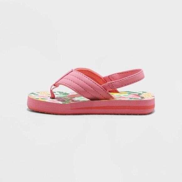 Toddler Girls' Shawn Flip Flop Sandals - Cat & Jack Medium 7/8 - Picture 3 of 4
